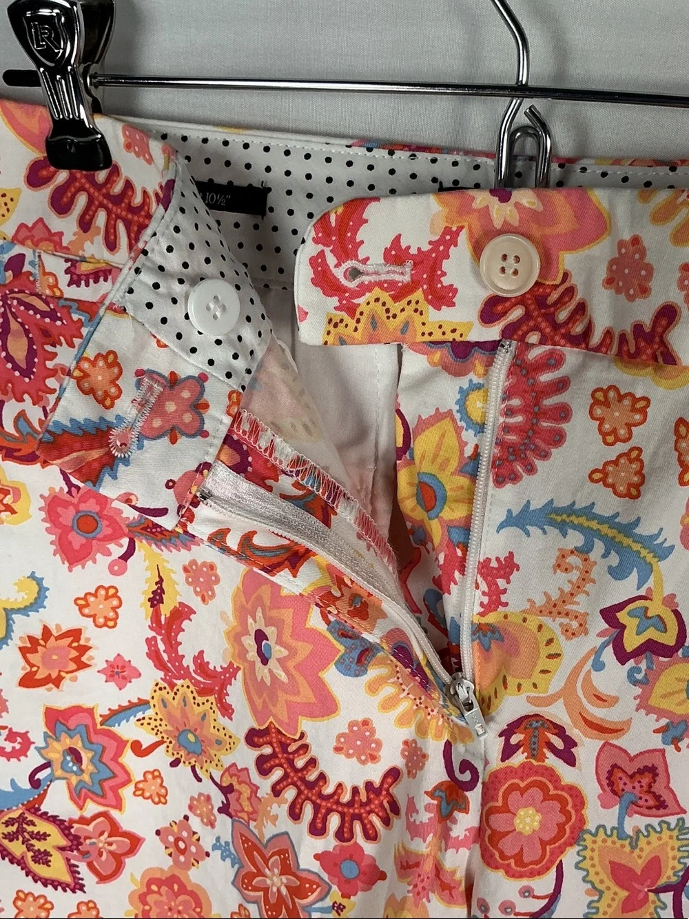 Talbots The Perfect Short Floral Paisley Bermuda Shorts 6